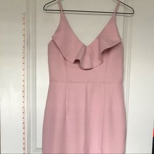 Light pick rose pink long dress